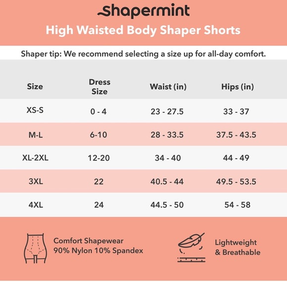 Shapermint Empetua High Waisted Shaper Shorts - Picture 2 of 4